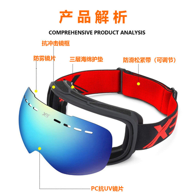La Cina Sci Google PC Mirror Lenti blocco occhiali da neve UV facile cambio per la miopia Lente fornitore