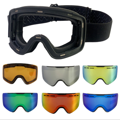 Sci Google PC Specchio Lenti magnete rimless sostituzione grande cilindrico può bloccare occhiali da neve UV fornitore