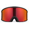 Occhiali da sci anti nebbia a doppio cilindro a mezzo telaio occhiali da sci rosso brillante occhiali da montagna tre strati di spugna e silicone fornitore