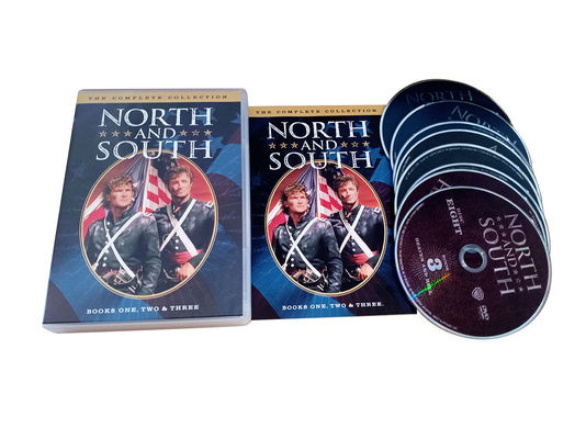 La scatola su ordinazione di DVD fissa il film dell'America il nord e sud 1-3 di serie completa fornitore